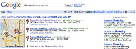 Google Local Oklahoma City Internet Marketing
