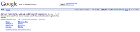 Google Who Is Domain Search