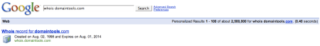 Google Who Is Domain Search