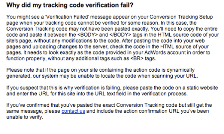 Tracking Code Explanation