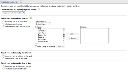 Microsoft Adcenter Ad Group Geotargeting
