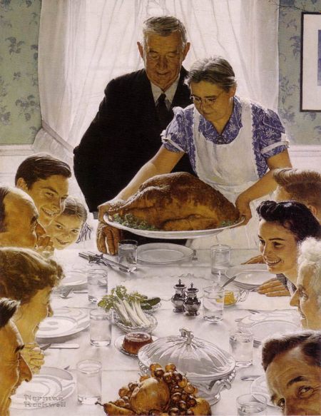 Norman Rockwell's "Freedom From Want"