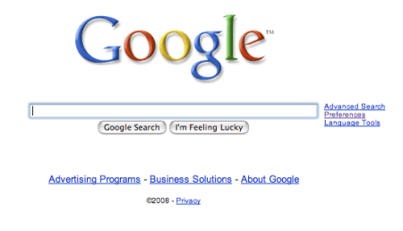 Google Home Page