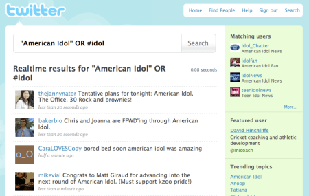 Matching Users Featured Users