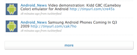 Twitter Results Scroll