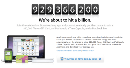 One Billion Apps