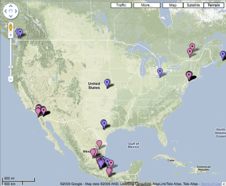 Swine Flu in Google Maps