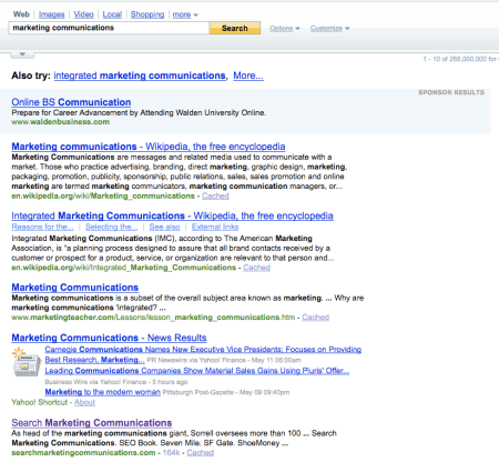 Search Marketing Communications