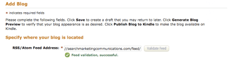 Publish Blog To Amazon Kindle