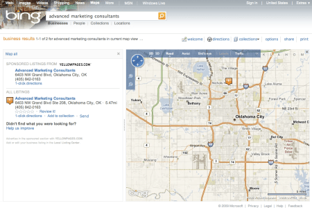Bing Local Business Search