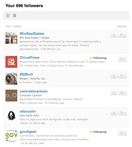 New Twitter Followers Expanded