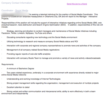 Social Media Coordinator