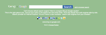 Bing vs Google