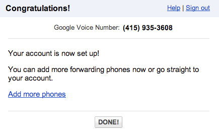 My Google Voice Phone Number