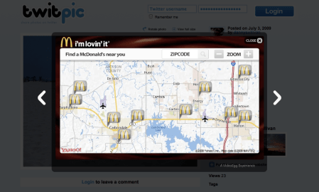 Twitpic Restaurant Locator