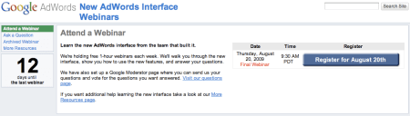 Final Adwords Interface Webinar