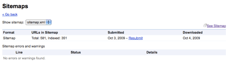 Google Sitemaps No Errors