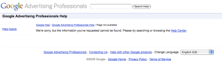 Google Advertising Professionals Help