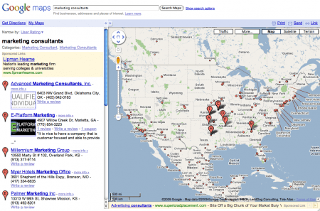 Google Maps Search Marketing Consultants