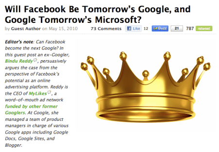 Will Facebook Dethrone Google