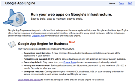 Google App Engine for Business