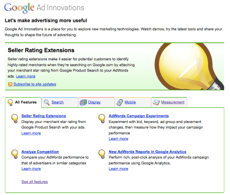 Google Ad Innovations