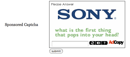 Sponsored Captcha
