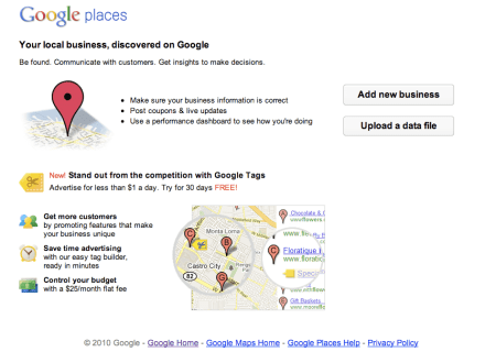 Google Places Offer
