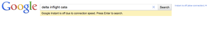 Google Instant Connection Speed