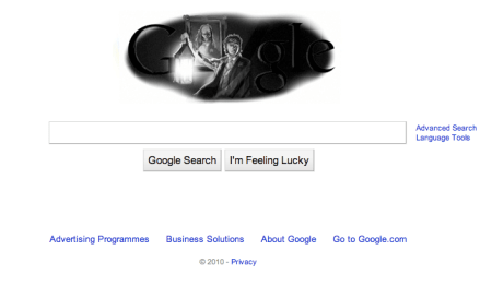 Oscar Wilde Google Doodle in UK