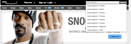 MySpace Search